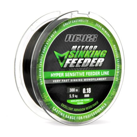 Nevis Method Sinking Feeder 300m 0.20mm monofil zsinór