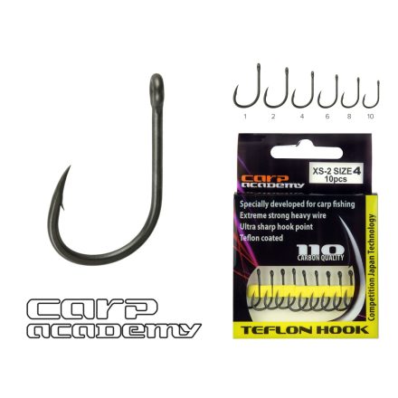 Carp Academy Teflon Hook XS-2 - #1