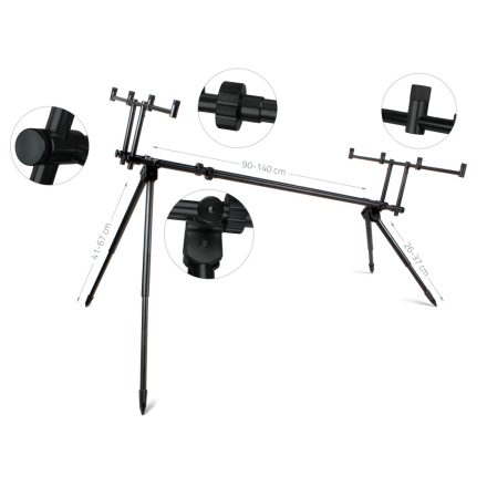 Carp Academy Alcatraz rod -pod - fekete