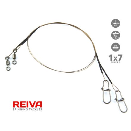 Reiva Wolfram rablózó előke 1x7  5kg 20cm