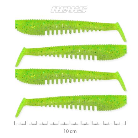 Nevis Impulse Shad 10cm - Flash chartreuse