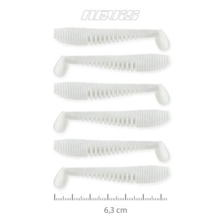 Nevis Impulse Shad 6,3cm - Classic white