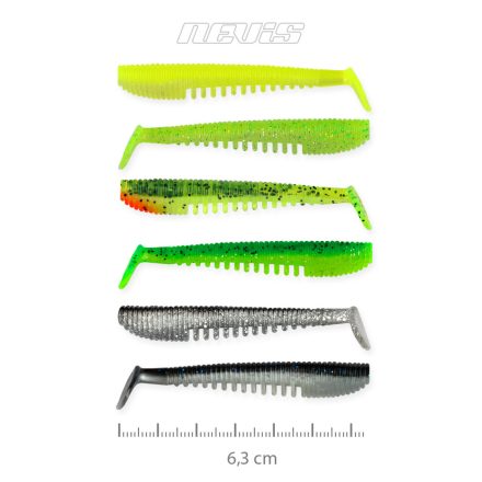 Nevis Impulse Shad 6,3cm – 6 szín