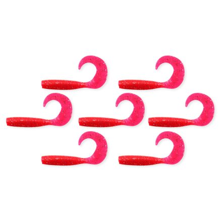 Nevis Twister 6cm – piros flitter