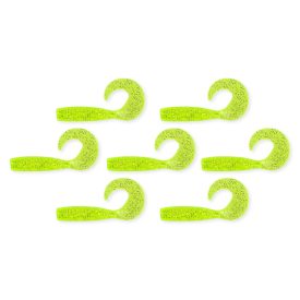 Nevis Twister 6cm – fluo zöld flitter