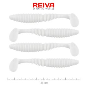 Reiva Zander Power Shad 10cm - Classic white