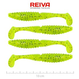 Reiva Zander Power Shad 10cm – Poppy green