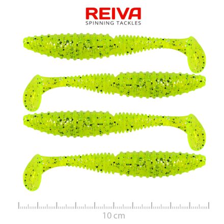 Reiva Zander Power Shad 10cm – Poppy green