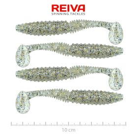 Reiva Zander Power Shad 10cm – Salt and pepper