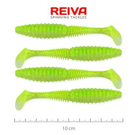 Reiva Zander Power Shad 10cm – Flash chartreuse