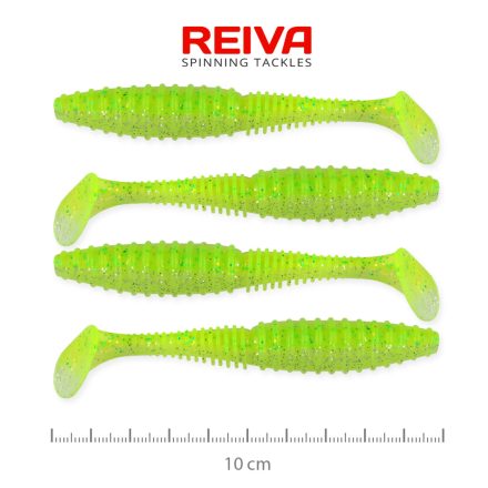 Reiva Zander Power Shad 10cm – Flash chartreuse