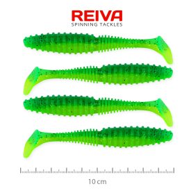 Reiva Zander Power Shad 10cm – Poison green