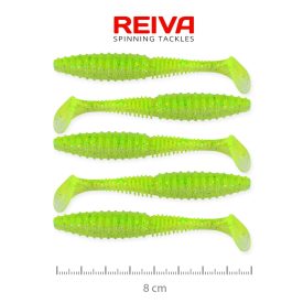 Reiva Zander Power Shad 8cm – Flash chartreuse