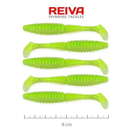 Reiva Zander Power Shad 8cm – Flash chartreuse