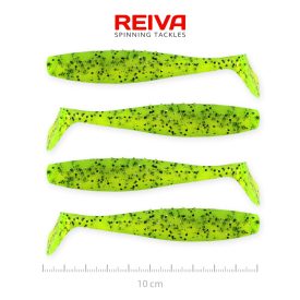 Reiva Flat Minnow shad 10cm - Poppy green