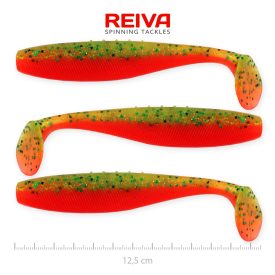Reiva Flat Minnow shad 12,5cm - Crazy tomato
