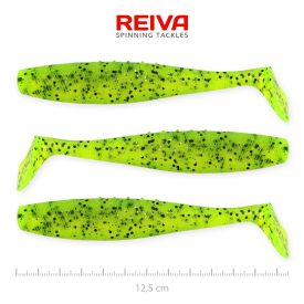 Reiva Flat Minnow shad 12,5cm - Poppy green