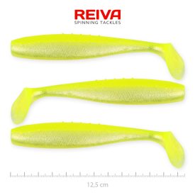 Reiva Flat Minnow shad 12,5cm - Flash lemonade