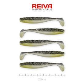 Reiva Flat Minnow shad 7,5cm - Moonshine bleak