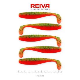 Reiva Flat Minnow shad 7,5cm - Crazy tomato