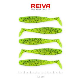 Reiva Flat Minnow shad 7,5cm - Poppy green