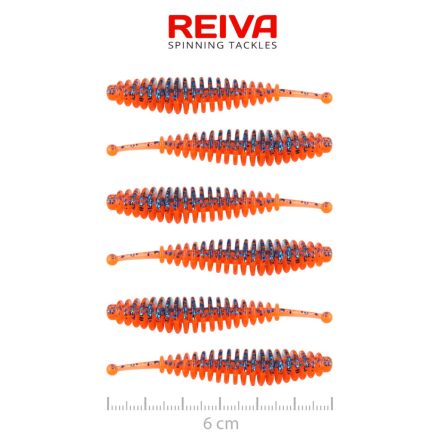 Reiva Tiny Worm 6cm – Orange Disco