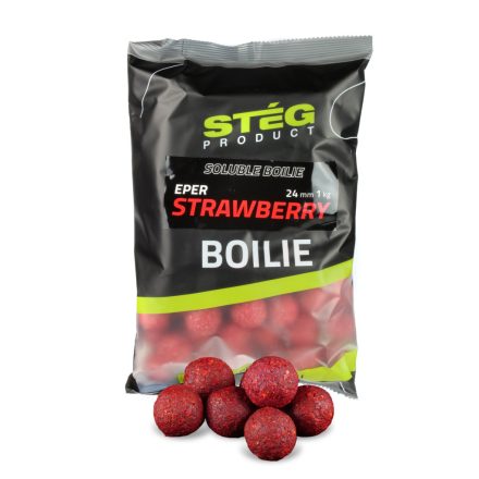 Stég Product oldódó bojli 20mm – eper 1kg