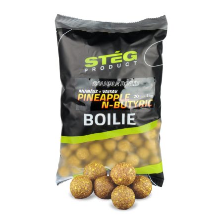 Stég Product oldódó bojli 20mm – ananász-vajsav 1kg