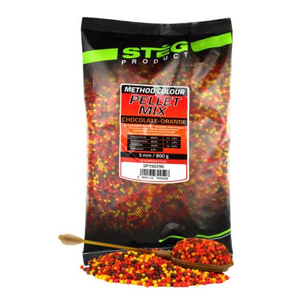 Stég pellet mix 3mm – csoki-narancs 800g