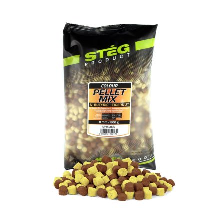 Stég pellett mix 8mm – vajsav-tigrismogyoró 800g
