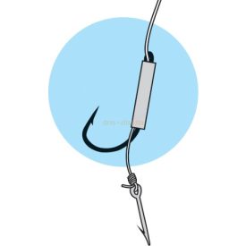   Jaxon csalitüskés method feeder előkötött horog fonott #10 -  0,12mm 