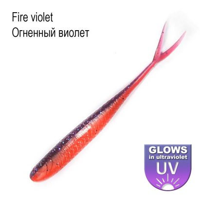 DS Lures Whitebait 3"/ 76mm – Fire violet