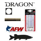 DRAGON titanium  tömör fémszál előke 9kg 40cm
