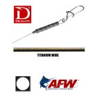 DRAGON titanium  tömör fémszál előke 9kg 40cm