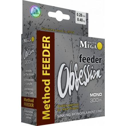 Megabaits Obsession Method Feeder 300m 0,23mm monofil zsinór