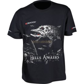 Dragon Hells Anglers csuka mintás póló