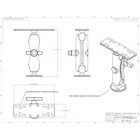 RAM C-típusú tartószerkezet GARMIN 7"-9" eszközökhöz