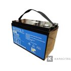 RP 12V 100Ah lítium vasfoszfát (LiFePo4) akkumulátor / bluetooth, kemping, hajó, hobby