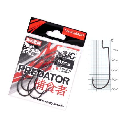 Lucky John Offset hooks PREDATOR LJH340