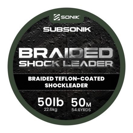 SONIK BRAIDED SHOCK LEADER 100m 50lb fonott előkezsinór