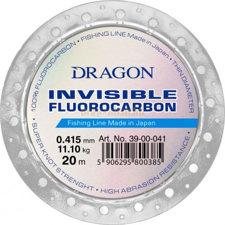 DRAGON invisible fluorocarbon classic 20m 0,385mm 9,45kg