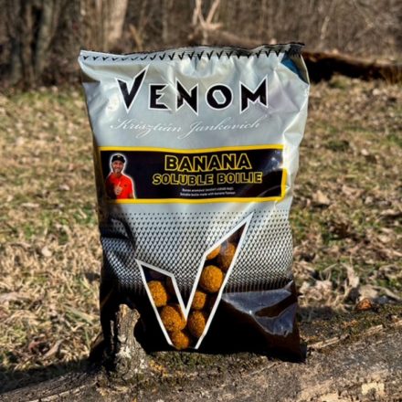 Venom Soluble Boilie 20mm – banana 900g